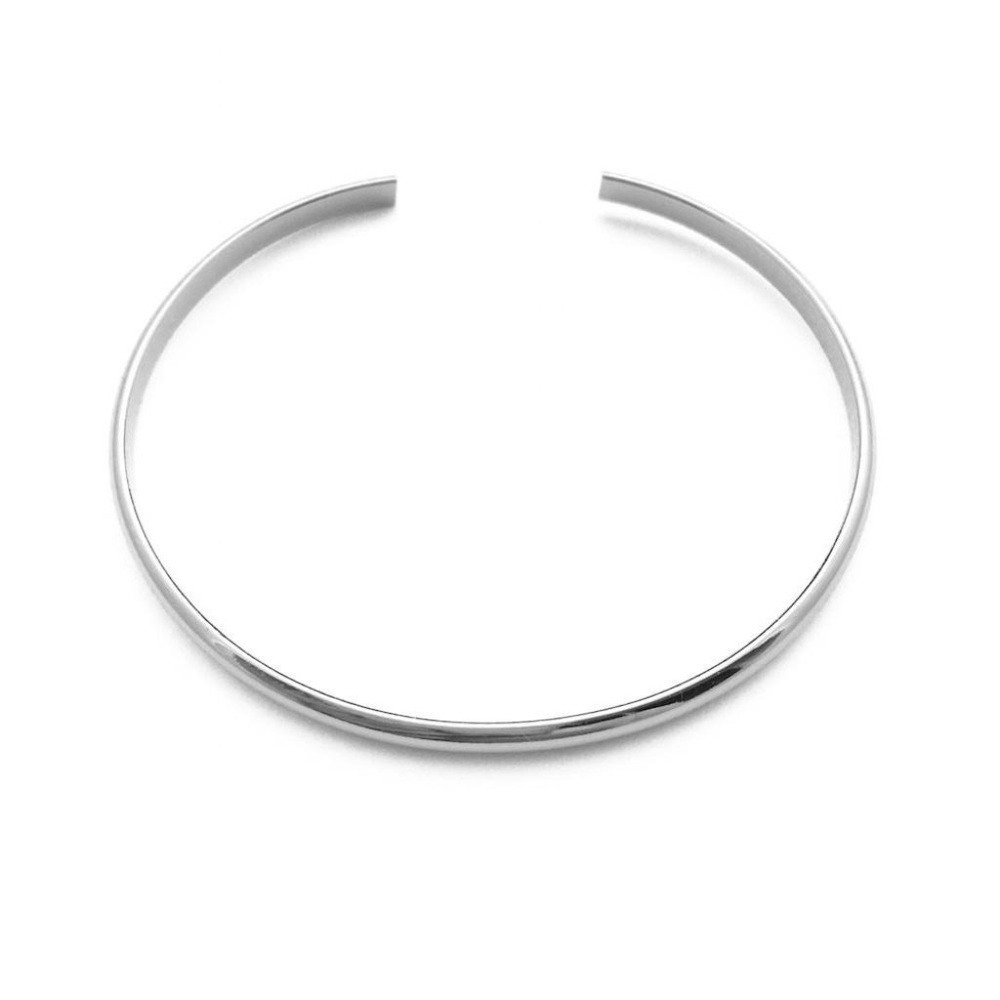 Honeycat cuff bangle bracelet in silver